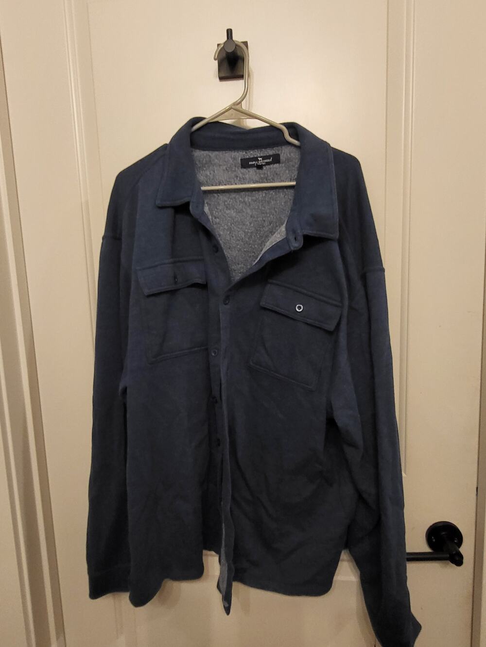 Simply Southern Button-up Fleece Plus Size XXL Blue